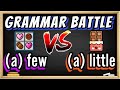 Когда использовать (a) few, а когда (a) little?