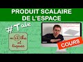 LE COURS Produit Scalaire De L Espace Terminale
