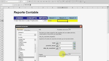 Funciones de texto Openoffice Calc