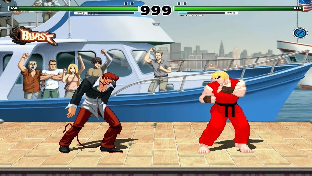 IORI vs KEN [Kof vs SF Mugen Battle] - YouTube