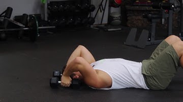 Dumbbell Triceps Rollbacks