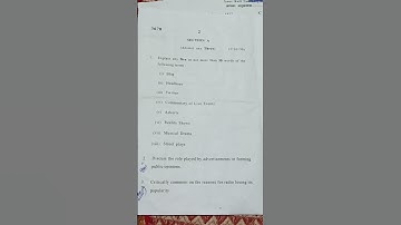 Media and communication skills//du sol//question paper//2022