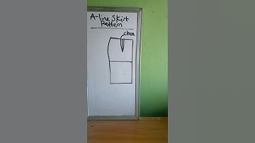 How to draft an A line skirt pattern | sewing tutorial for beginners #sewingtutorialforbeginners