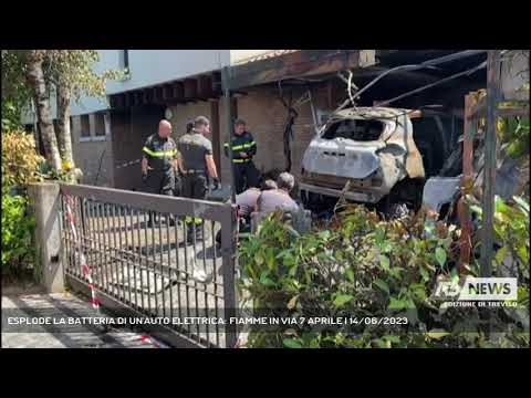 ESPLODE LA BATTERIA DI UN'AUTO ELETTRICA: FIAMME IN VIA 7 APRILE | 14/06/2023