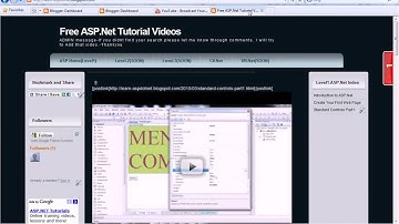 ASP.Net Video 3: Standard Controls in ASP.Net Part 2 (www.mendublog.blogspot.com)