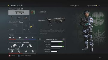 Call of Duty Ghosts- M27-IAR BEST Class Setup