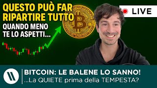 BITCOIN, CRYPTO: QUESTO PUÒ FAR RIPARTIRE TUTTO quando MENO te L'ASPETTI! (le BALENE lo SANNO...)
