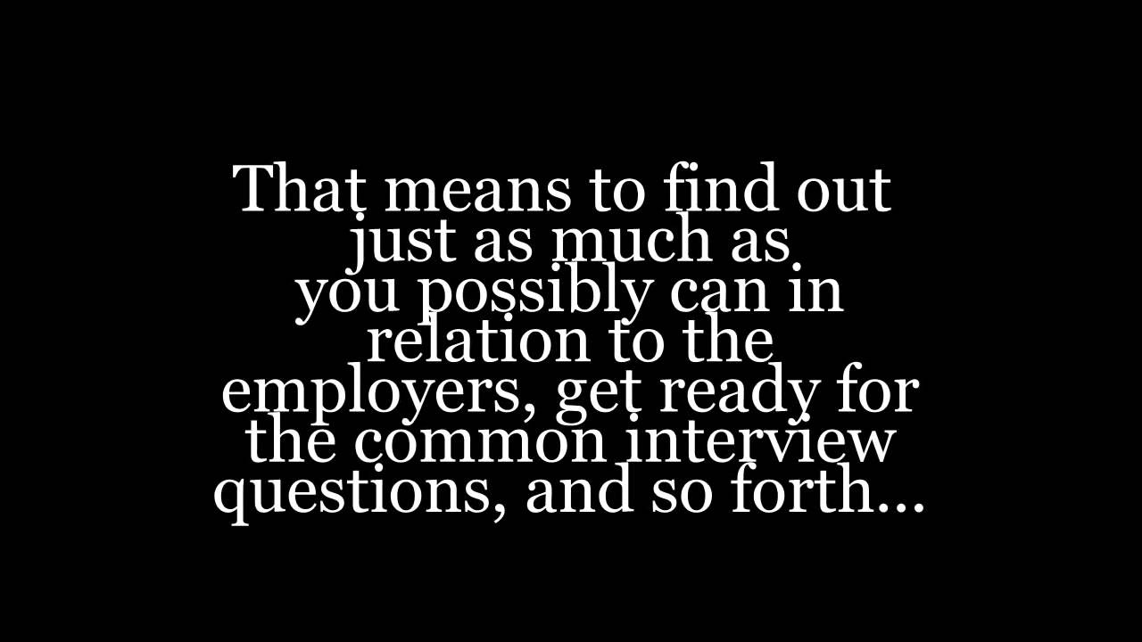 2nd job interview
