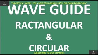 Waveguide in hindi || ractangularwaveguide || circular waveguide