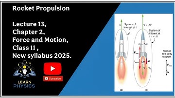 Rocket Propulsion Chapter 2 Force and Motion Class 11 New Syllabus 2025