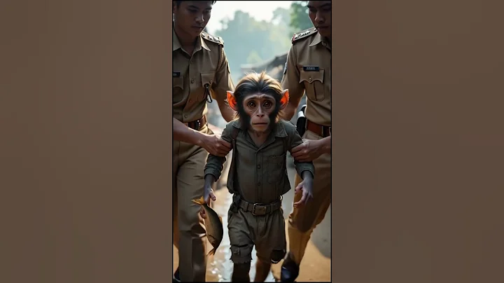 aik little monkey chori karty huy pakra gya #ai #short story