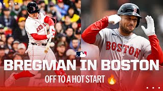 Alex Bregman is ON FIRE in his first games with the Red Sox 🔥