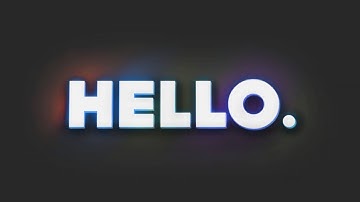 3D RGB Text Animation with HTML/CSS