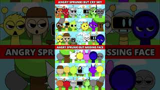 ANGRY SPRUNKI BUT MISSING FACE🔥🎶MIXD VERSION #viralshorts Content