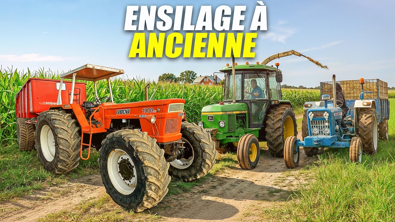 ENSILAGE A L'ANCIENNE -SOMECA -JOHN DEERE Seb-Agri😍