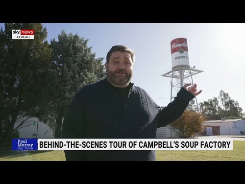 Paul Murray visits Campbell Soup factory in Shepparton Victoria