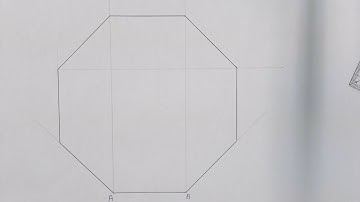 How to draw an octagon using your 45 degree set square