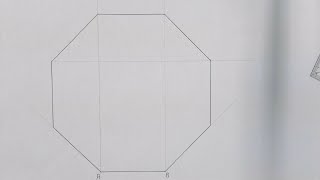 How to draw an octagon using your 45 degree set square