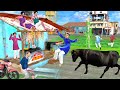 New Comedy Video विशाल बैल बचाव Giant Bull Rescue Must Watch Funny Comedy Video Hindi Kahaniya 2021