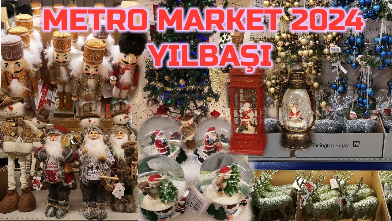 METRO MARKET YILBAŞI ALIŞVERİŞİ 2024 | YILBAŞILIK ÜRÜNLER ve HEDİYE SEÇENEKLERİ 🎅🎄⛄︎