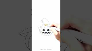 🎃 Get Artsy This Halloween 👻 Pumpkin Drawing Tutorial for All Ages 🍁🧡#shorts #drawing #RavlykArt