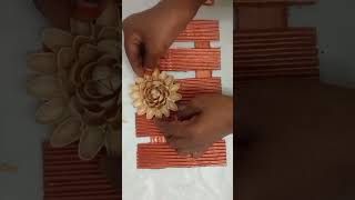best out of waste#beautiful wall hang with pista shell card board#pista shell home decor craft idea.