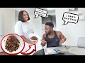 serving my Husband BURNT FOOD to see his reaction *HE CALLED MY MOM* 😫