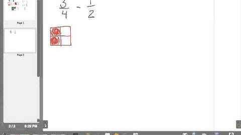 Adding & Subtracting Fractions Visual Model