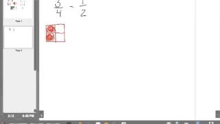 Adding \& Subtracting Fractions Visual Model