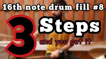16th note drum fill #8 | Drum Lesson - Ariel Kasif