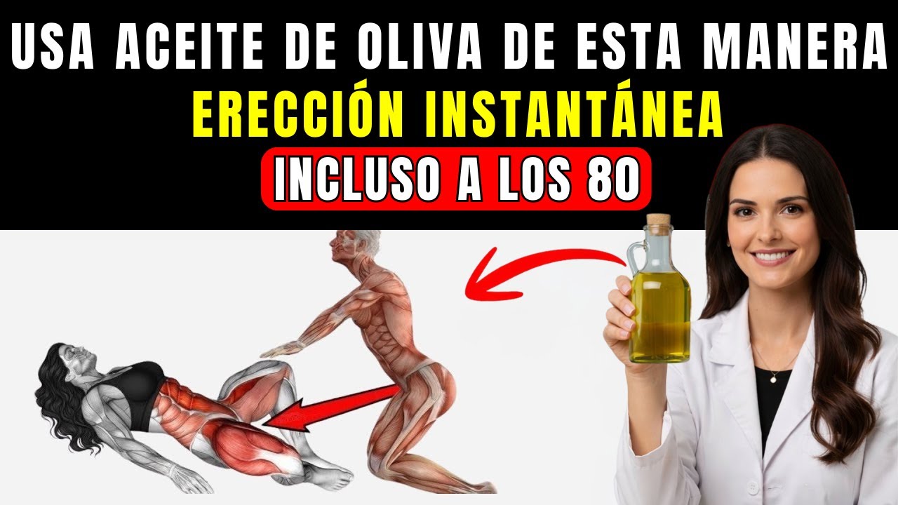 URÓLOGA: Nunca uses Aceite de Oliva SOLO. Añade 2 cosas para MÁS Dureza y Potencia