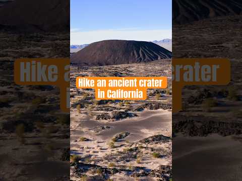 Ancient Volcano Adventure: Hiking California's Amboy Crater #shorts