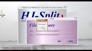 HOW TO COMPARE TWO FILES USING HJSPLIT