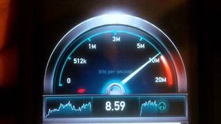 Motorola Droid Bionic Speedtest Over Xfinity WI-FI Profile