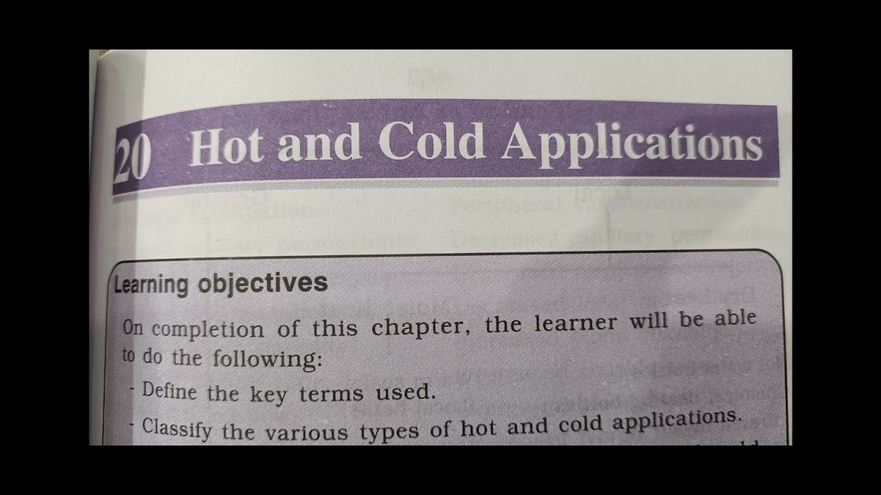 assignment on hot and cold application