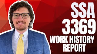 SSA 3369 Work History Report - Full Walkthrough #dallas #texas #socialsecurity