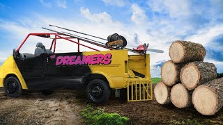 Building Cars With Chainsaws From Scrap Metal! | Safebreakers