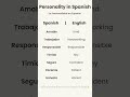 Describing Personality in Spanish 🇪🇸  | Spanish Vocabulary  #spanishforbeginners