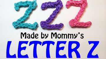 Rainbow Loom Letter Z Charm Using Just the Hook