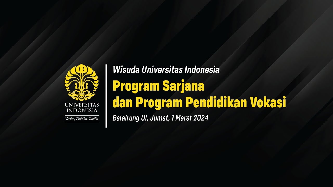 Wisuda Universitas Indonesia Program Sarjana dan Vokasi Semester Gasal 2024