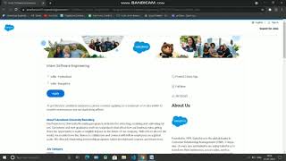 Salesforce software engineering intern