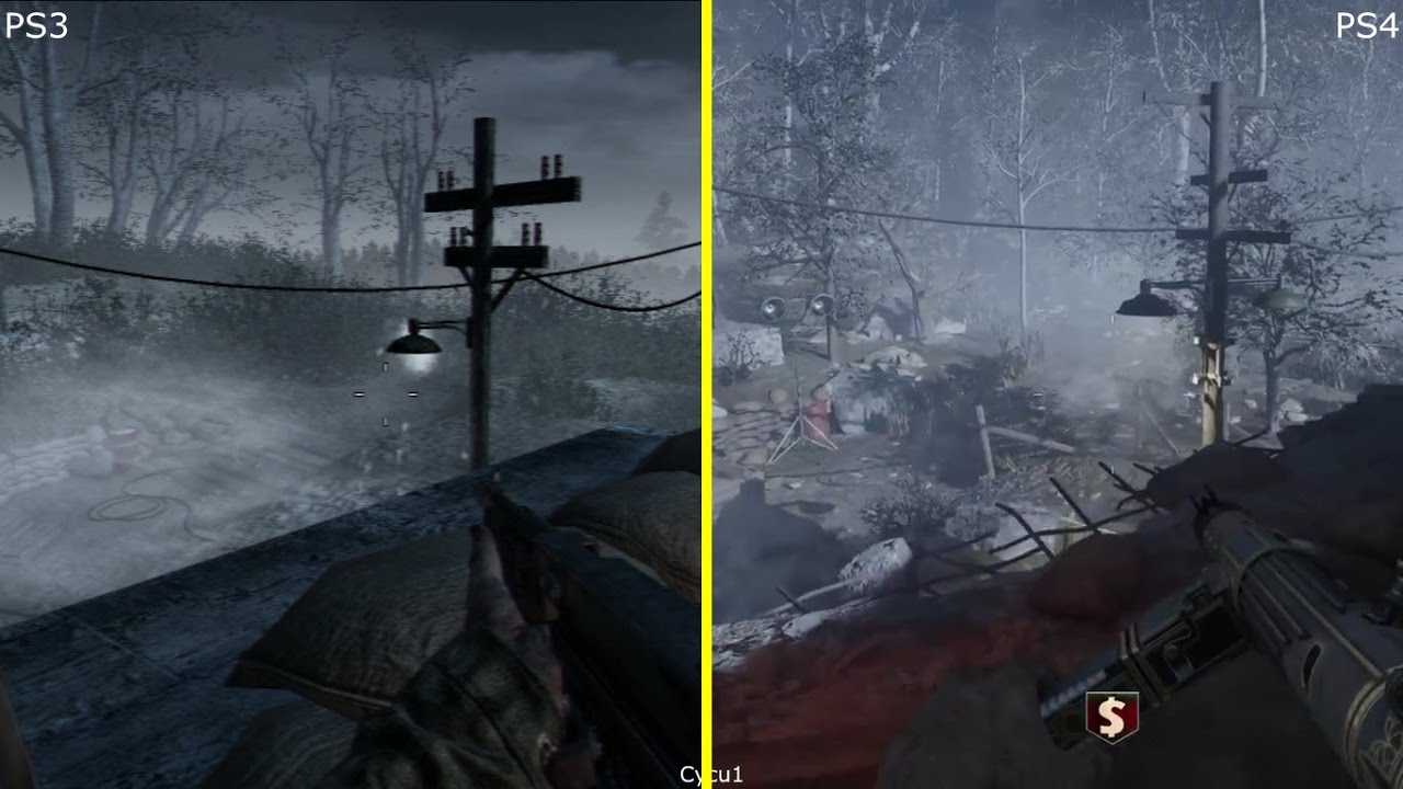 Call Of Duty Black Ops Iii Zombies Chronicles Nacht Der Untoten Ps3 Vs Ps4 Graphics Comparison Youtube