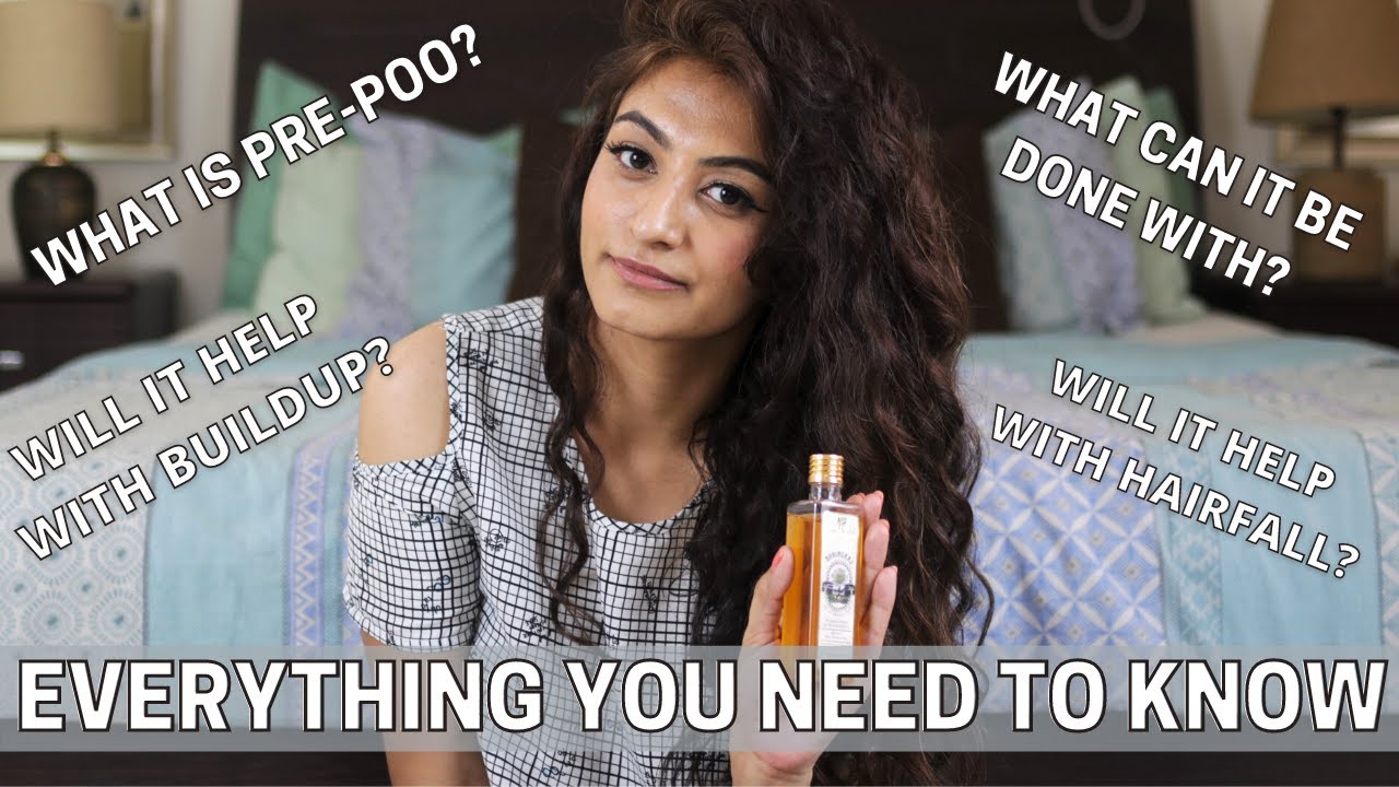 HOW TO PRE-POO CURLY / WAVY HAIR | HOW TO USE HAIR OIL | CRUELTY FREE | INDIA | 2020