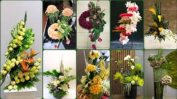 Best & outstanding Ikebana Japanese flower centre pec arrgmant#trending ideas 2025