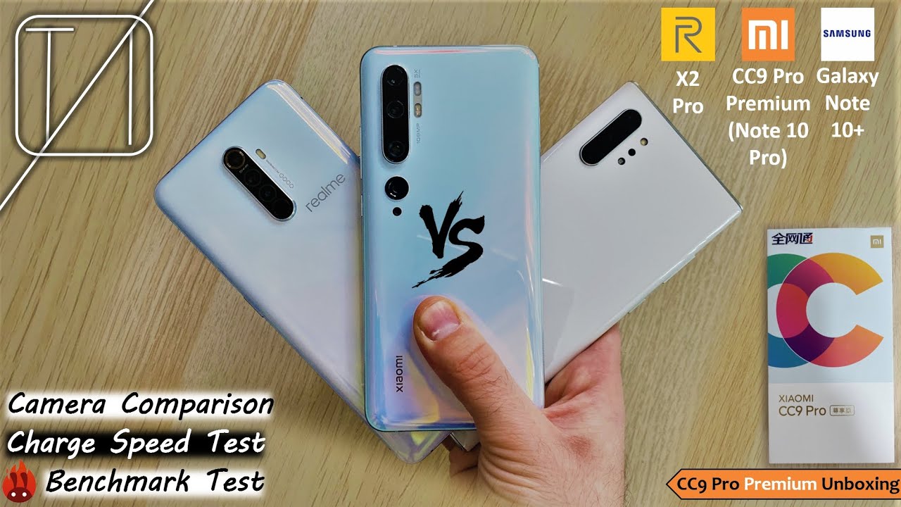 Xiaomi Mi Note 10 Pro (8P Lens) vs Realme X2 Pro vs Galaxy Note 10
