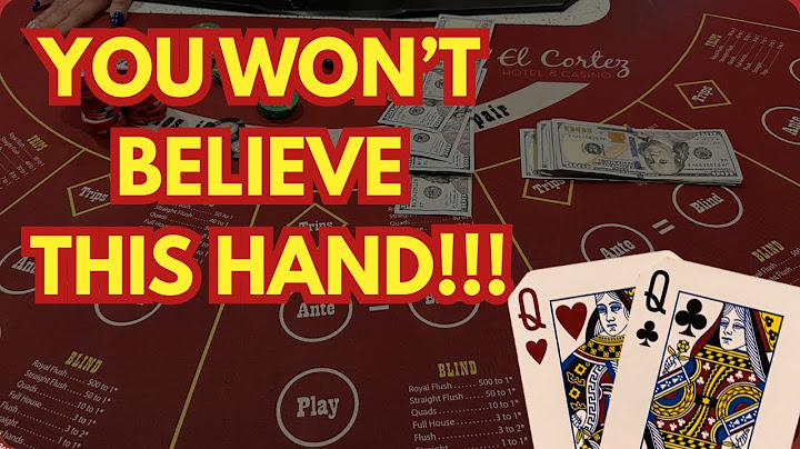 ULTIMATE TEXAS HOLD 'EM in LAS VEGAS!! YOU WON'T BELIEVE THIS HAND!