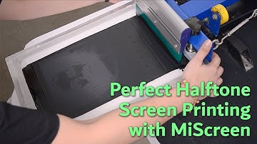 Silk Screen Printing halftones using Mi Screen Portable Digital Screen Maker