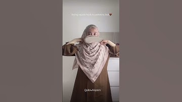 ✨ Full Coverage Hijab Tutorial with Square Hijab | Modest & Elegant Style #modeststyle #hijab