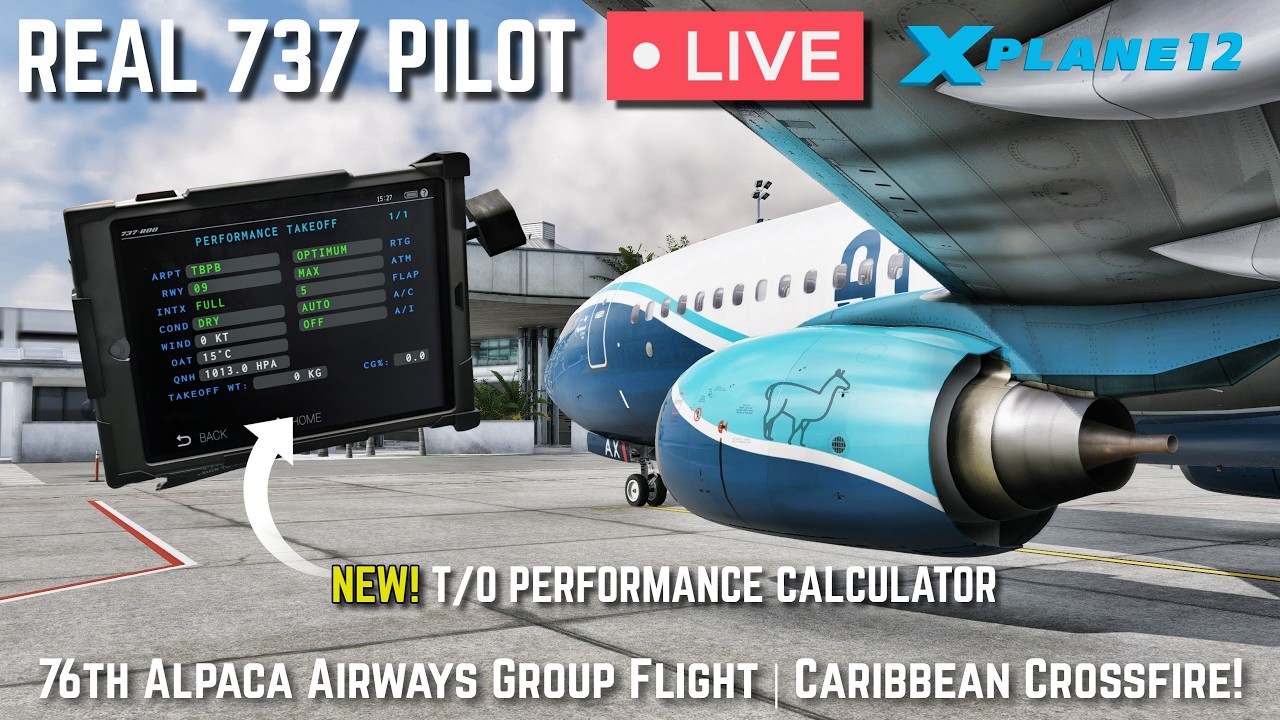 Real 737 Captain LIVE | 76th Members Only Group Flight | Caribbean