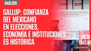 #Análisis ¬ Gallup: Confianza del mexicano en elecciones, economía e instituciones es histórica